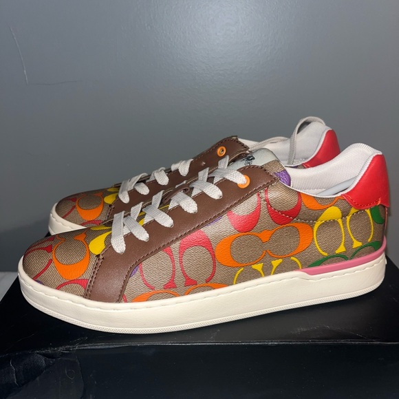 BRAND NEW DISCONTINUED RAINBOW PRIDE NEW COACH CITYSOLE SKATE SNEAKERS SIZE 9 - Picture 2 of 3